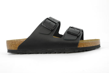 BIRKENSTOCK ARIZONA NAT LEATHER BLACK  230762