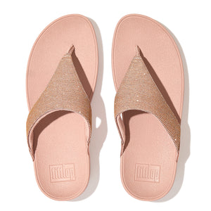 Lulu Shimmerlux Toe-Post Sandals