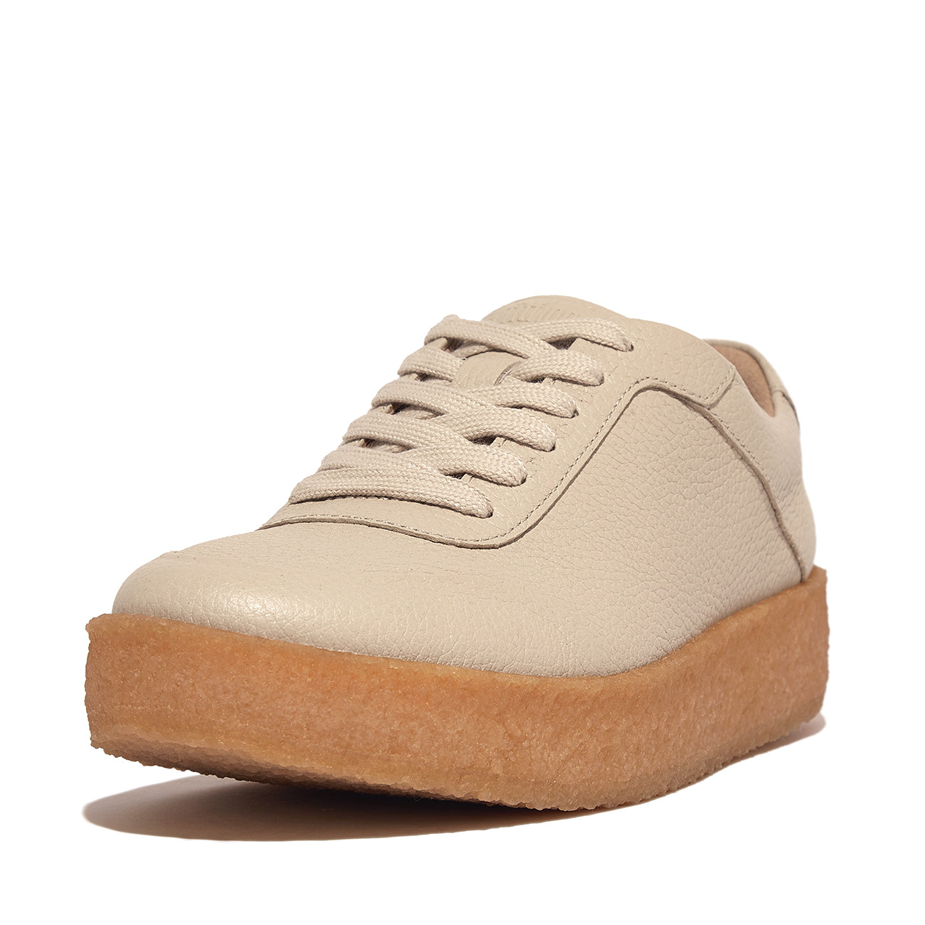 Rally Tumbled-Leather Crepe Sneakers