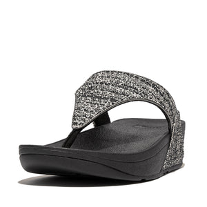 Lulu Shimmerweave Toe-Post Sandals