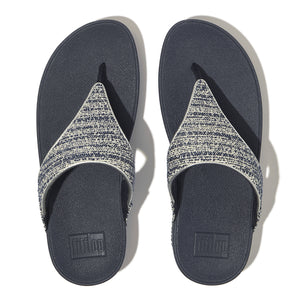 Lulu Shimmerweave Toe-Post Sandals