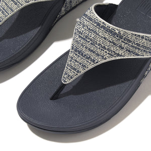 Lulu Shimmerweave Toe-Post Sandals