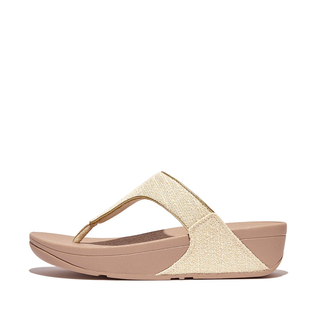 Lulu Shimmerweave Toe-Post Sandals