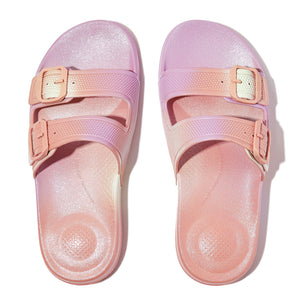 Iqushion Iridescent Two-Bar Buckle Slides